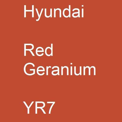 Hyundai, Red Geranium, YR7.